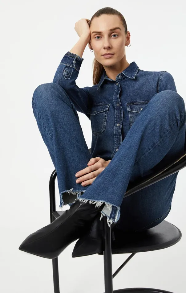 Women Maria Flare In Dark Vintage Flex Blue Mavi Jeans Denim Women Maria Flare In Dark Vintage Flex Blue Mavi Jeans Denim