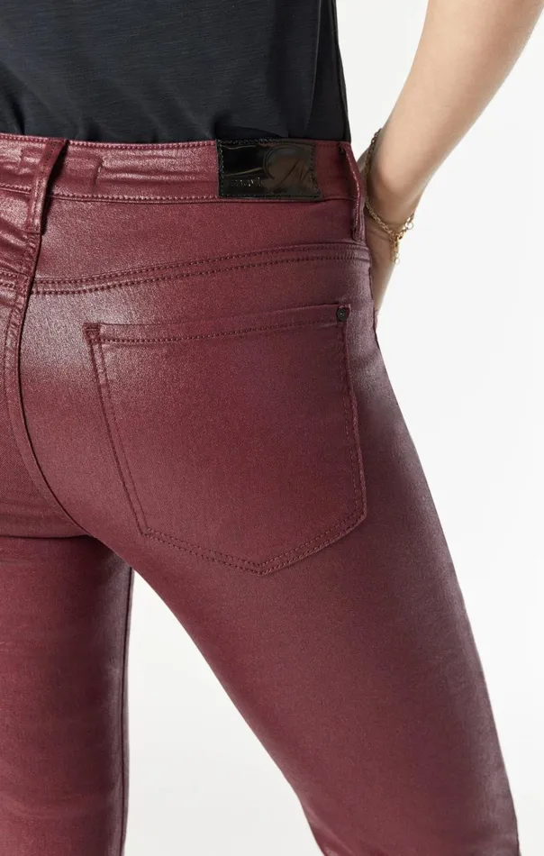 Women Maria Slit Hem Flare In Bordo Jeather Mavi Jeans Pants Women Maria Slit Hem Flare In Bordo Jeather Mavi Jeans Pants