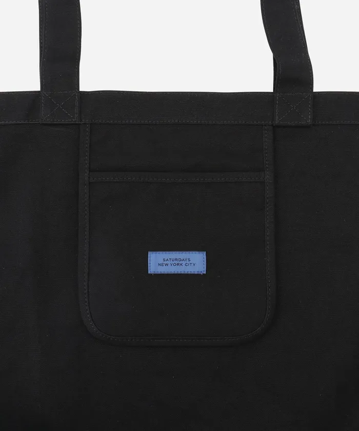 WomenMen Saturdays NYC Bags Cafe Sketch Canvas Tote Black WomenMen Saturdays NYC Bags Cafe Sketch Canvas Tote Black