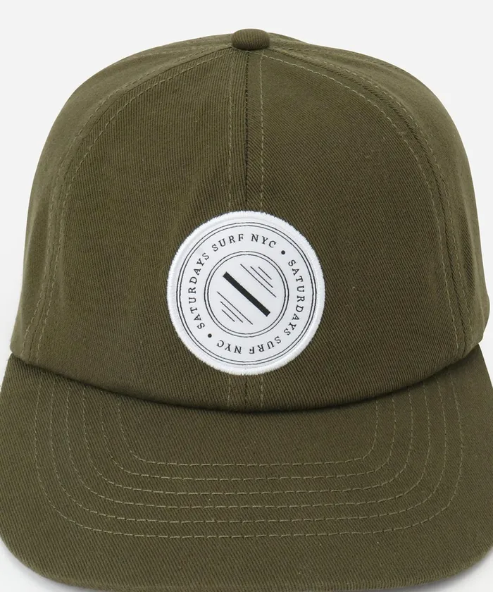 WomenMen Saturdays NYC Hats Slash Badge Abie Dad Hat Armygreen WomenMen Saturdays NYC Hats Slash Badge Abie Dad Hat Armygreen