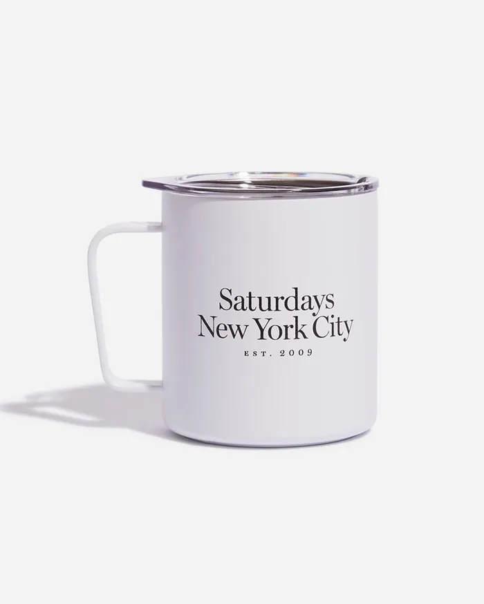 WomenMen Saturdays NYC Water Bottles MIIR X SNYC Camp Cup 12 Oz White