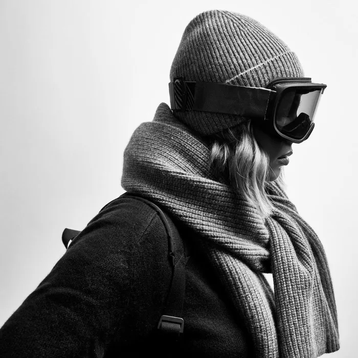 WomenMen Scarves James Perse Thermal Cashmere Scarf Grey Felt
