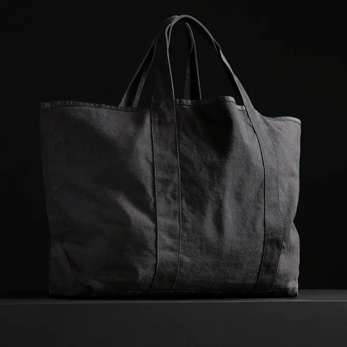 WomenMen Tote Bags James Perse Large Canvas Tote Black