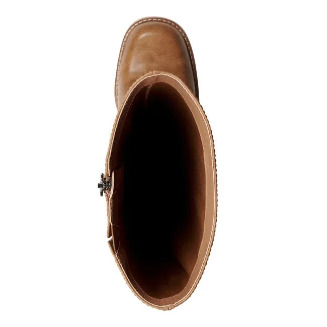 Women Niche Chestnut Platform Boots Windsor Smith Platforms