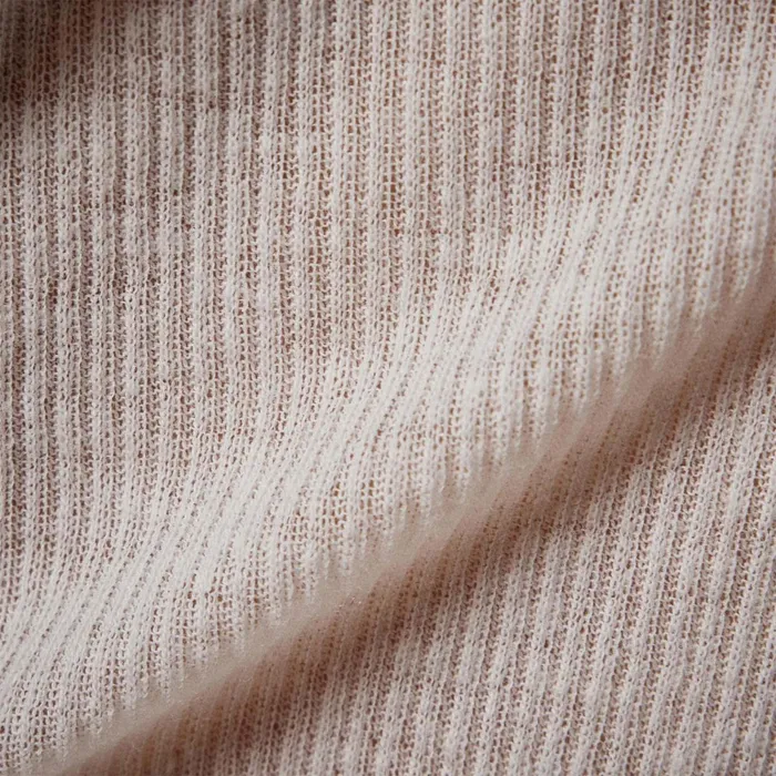 Women Novelty Tops James Perse Cotton Cashmere Blend Ribbed Turtleneck Ivory