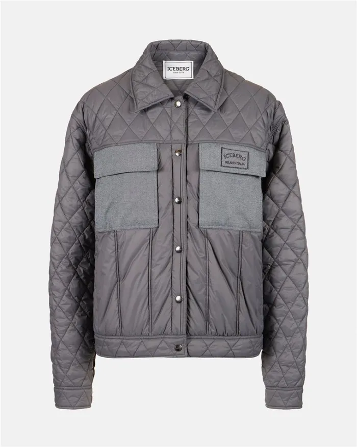 Women OUTERWEAR Iceberg Regular Fit Jacket In Quilted Nylon Women OUTERWEAR Iceberg Regular Fit Jacket In Quilted Nylon