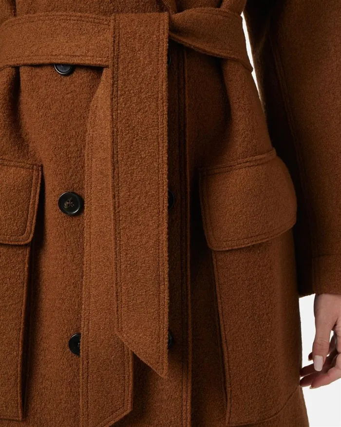 Women OUTERWEAR Iceberg Reversible Coat With Faux Leather Inserts Women OUTERWEAR Iceberg Reversible Coat With Faux Leather Inserts