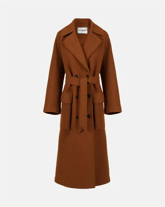 Women OUTERWEAR Iceberg Reversible Coat With Faux Leather Inserts Women OUTERWEAR Iceberg Reversible Coat With Faux Leather Inserts