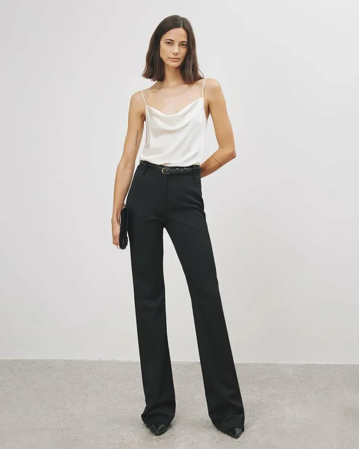 Women Pants and Shorts Nili Lotan CORETTE PANT Black