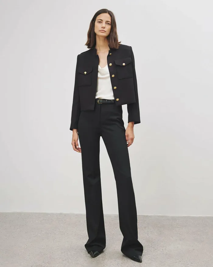 Women Pants and Shorts Nili Lotan CORETTE PANT Black