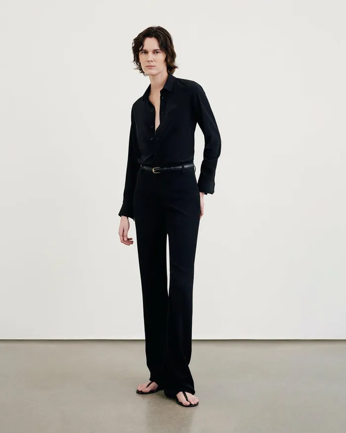 Women Pants and Shorts Nili Lotan CORETTE PANT Black