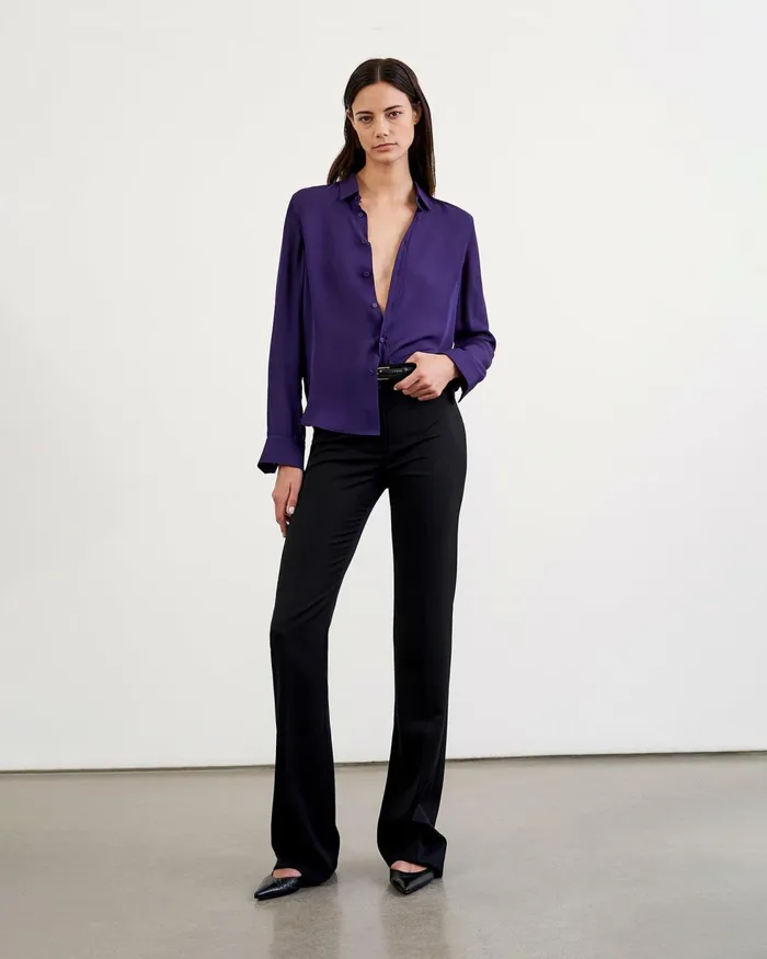 Women Pants and Shorts Nili Lotan CORETTE PANT Black