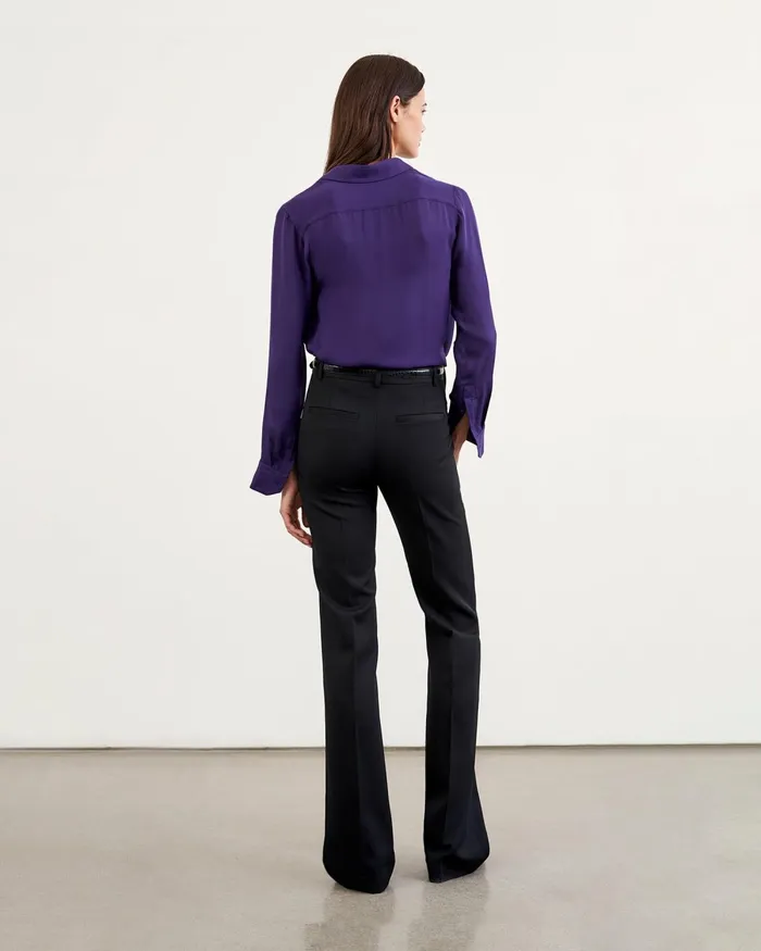 Women Pants and Shorts Nili Lotan CORETTE PANT Black