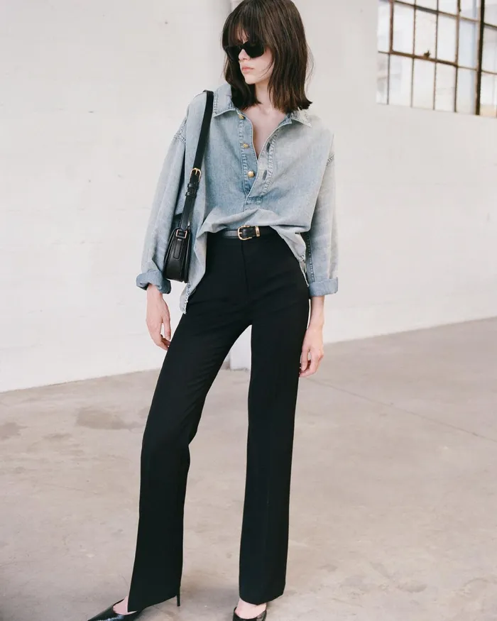 Women Pants and Shorts Nili Lotan CORETTE PANT Black