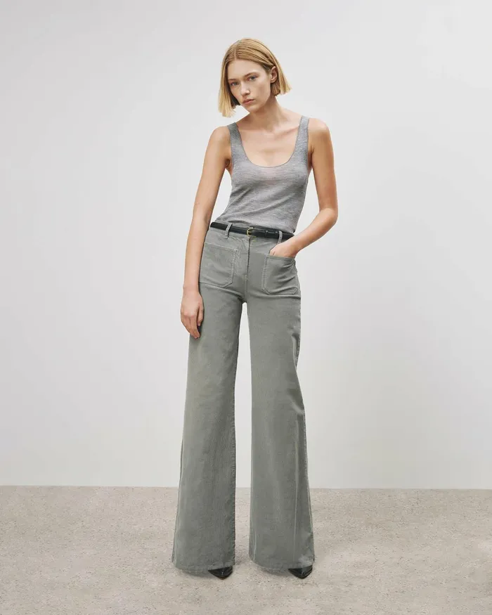 Women Pants and Shorts Nili Lotan FLORENCE PANT Ecru