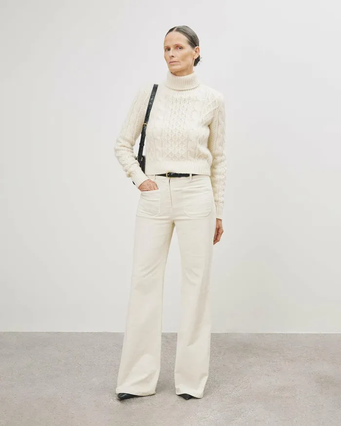 Women Pants and Shorts Nili Lotan FLORENCE PANT Ecru