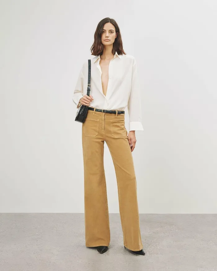 Women Pants and Shorts Nili Lotan FLORENCE PANT Ecru