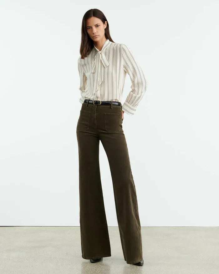Women Pants and Shorts Nili Lotan FLORENCE PANT Ecru