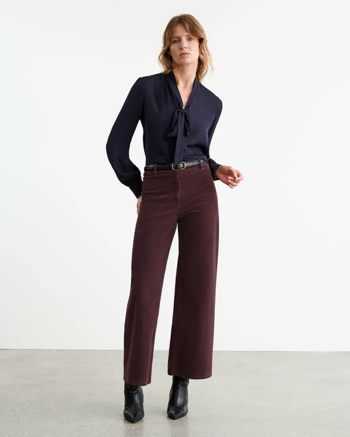 Women Pants and Shorts Nili Lotan MEGAN PANT Midnight