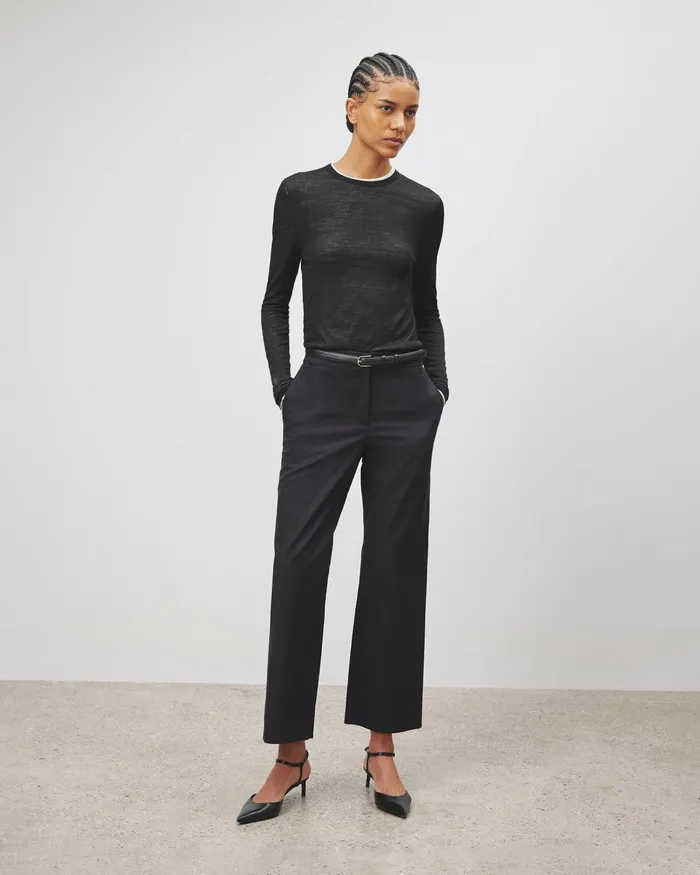 Women Pants and Shorts Nili Lotan NOHAN PANT Midnight