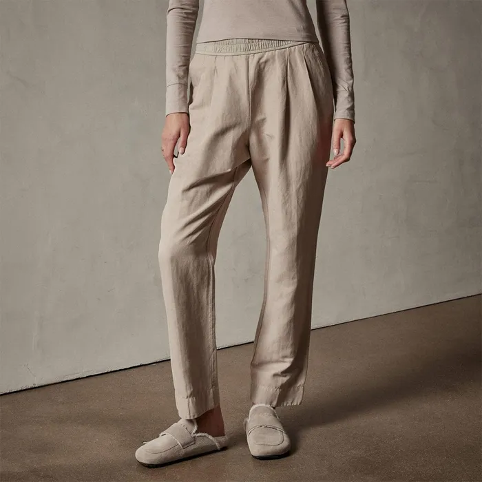 Women PantsDenim James Perse Double Pleat Trouser Toast Pigment