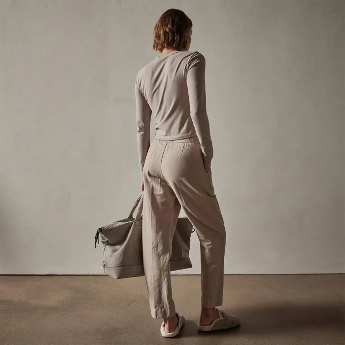 Women PantsDenim James Perse Double Pleat Trouser Toast Pigment