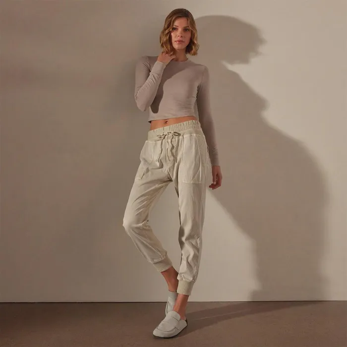 Women PantsDenim James Perse Mixed Media Pant Talc