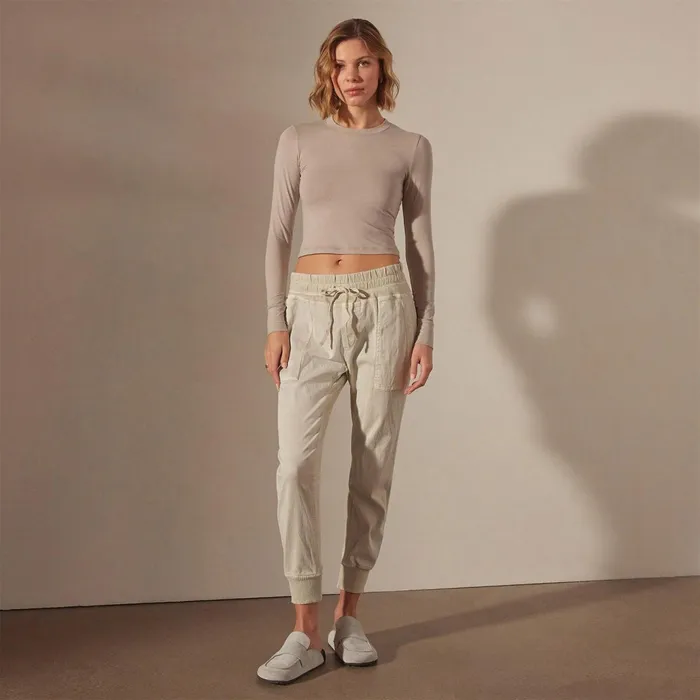 Women PantsDenim James Perse Mixed Media Pant Talc
