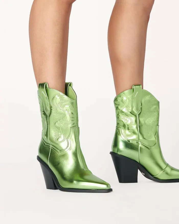 Women Party Heels Billini SERGIO 8211 GREEN METALLIC