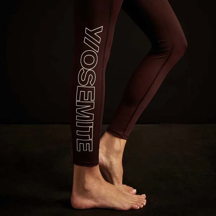 Women Performance Bottoms James Perse Graphic Legging Dusty Purplewhite