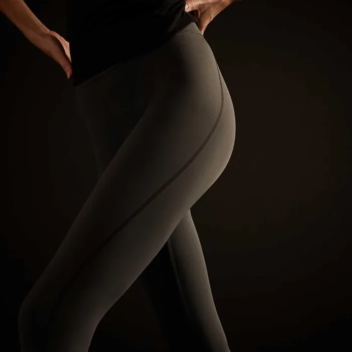 Women Performance Bottoms James Perse Spiral Seam Legging Carbongrey