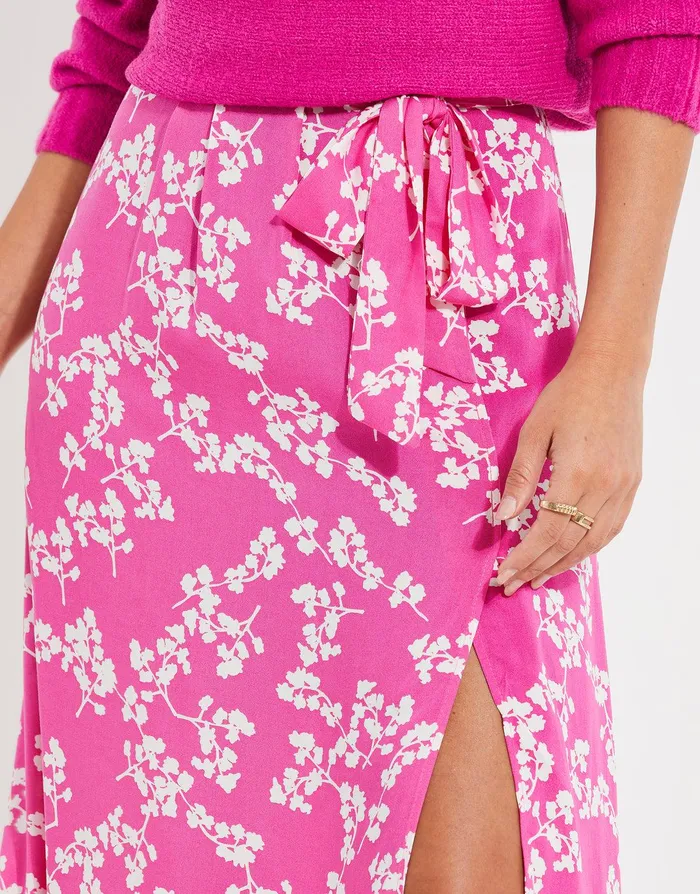 Women Pink Ditsy Floral Print Skirt Pink Threadbare Skirts Women Pink Ditsy Floral Print Skirt Pink Threadbare Skirts