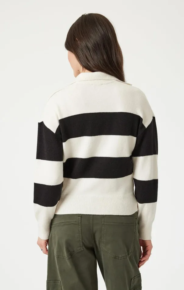 Women Polo Pullover Sweater In Black Mavi Jeans Sweaters Women Polo Pullover Sweater In Black Mavi Jeans Sweaters