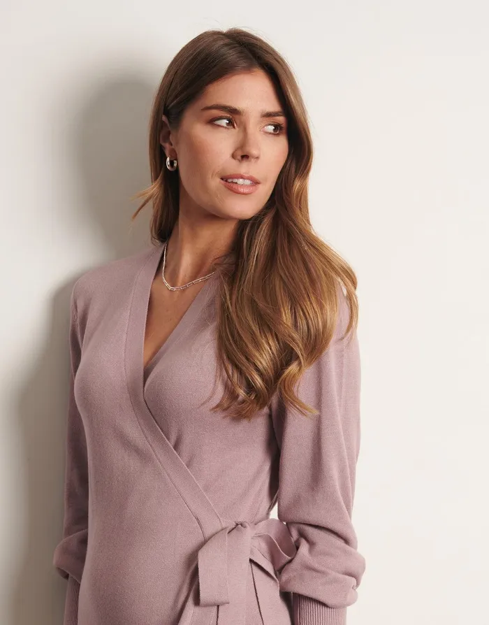 Women Purple Midi Wrap Dress Purple Threadbare Dresses Women Purple Midi Wrap Dress Purple Threadbare Dresses