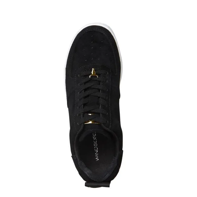 Women Racerr Black Suede Sneakers Windsor Smith Platform Sneakers