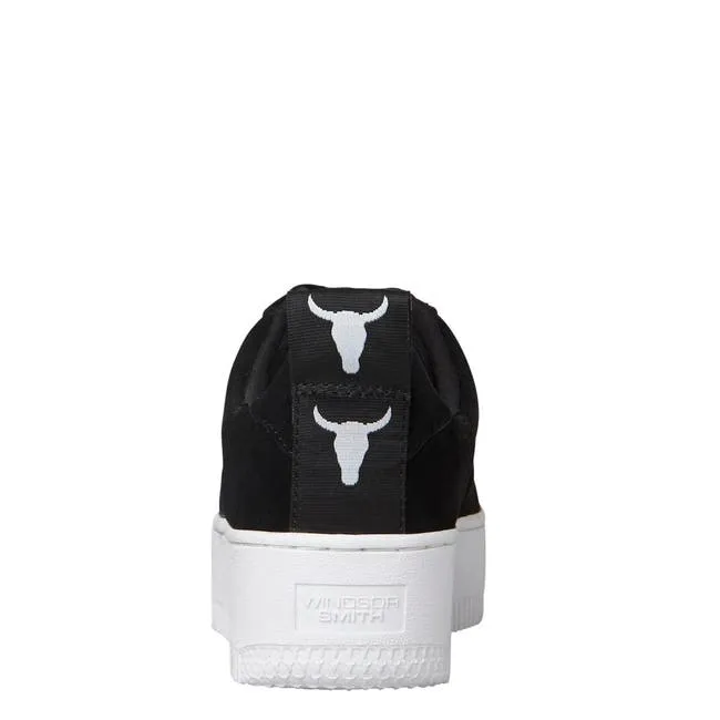Women Racerr Black Suede Sneakers Windsor Smith Platform Sneakers