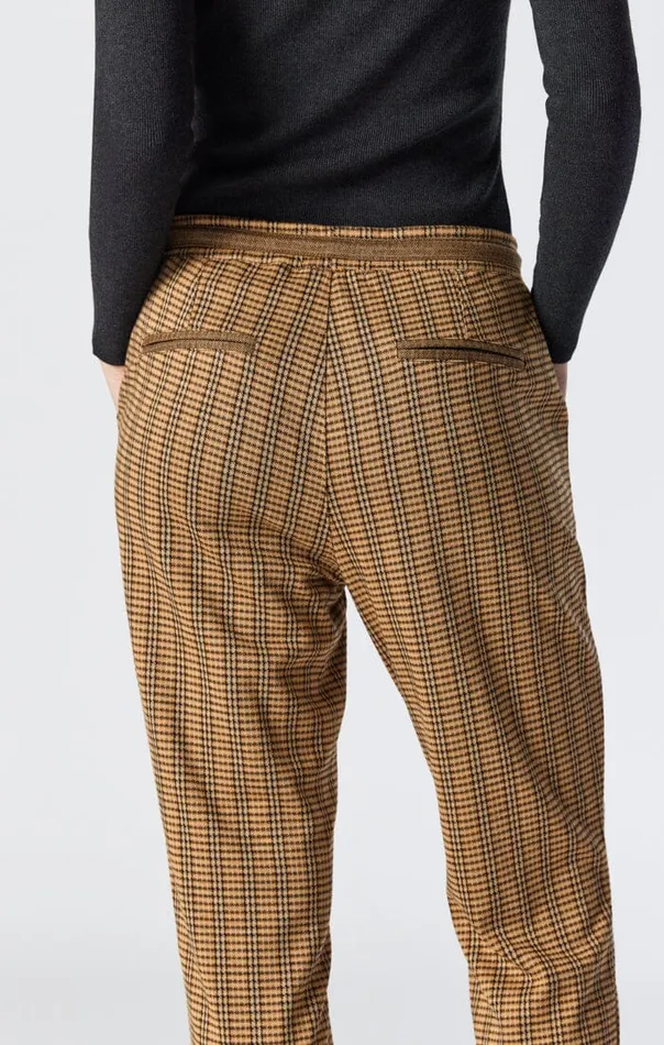 Women Raisa Straight Leg Pants In Orange Checked Mavi Jeans Pants Women Raisa Straight Leg Pants In Orange Checked Mavi Jeans Pants