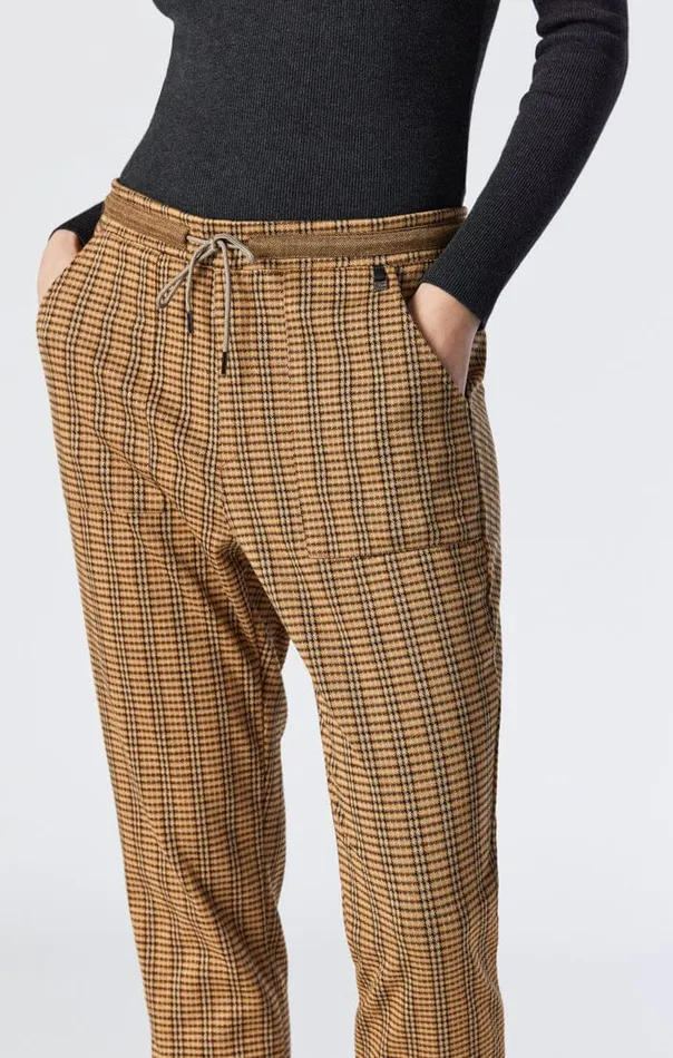 Women Raisa Straight Leg Pants In Orange Checked Mavi Jeans Pants Women Raisa Straight Leg Pants In Orange Checked Mavi Jeans Pants