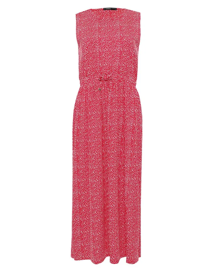 Women Red Abstract Spot Jersey Sleeveless Midi Dress Red Threadbare Dresses Women Red Abstract Spot Jersey Sleeveless Midi Dress Red Threadbare Dresses