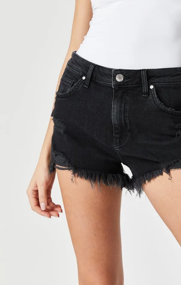 Women Rosie Denim Boyfriend Shorts In Smoke Ripped 90039S Mavi Jeans Shorts Women Rosie Denim Boyfriend Shorts In Smoke Ripped 90039S Mavi Jeans Shorts