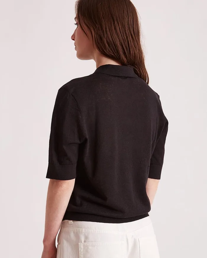 Women Saturdays NYC Shirts Devin Polo Black Women Saturdays NYC Shirts Devin Polo Black