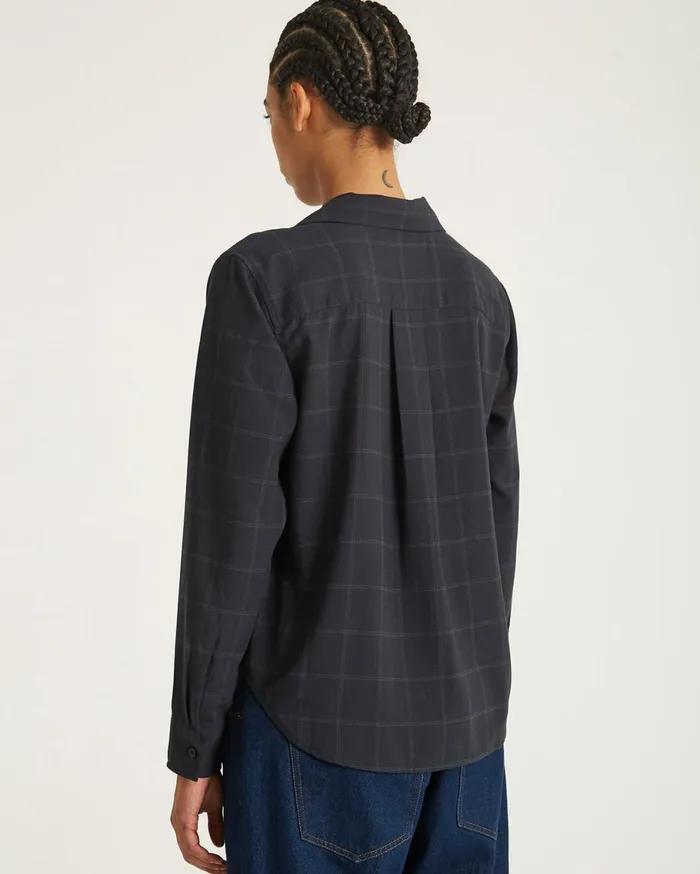 Women Saturdays NYC Shirts Lomedico Gabardine LS Shirt Black Women Saturdays NYC Shirts Lomedico Gabardine LS Shirt Black