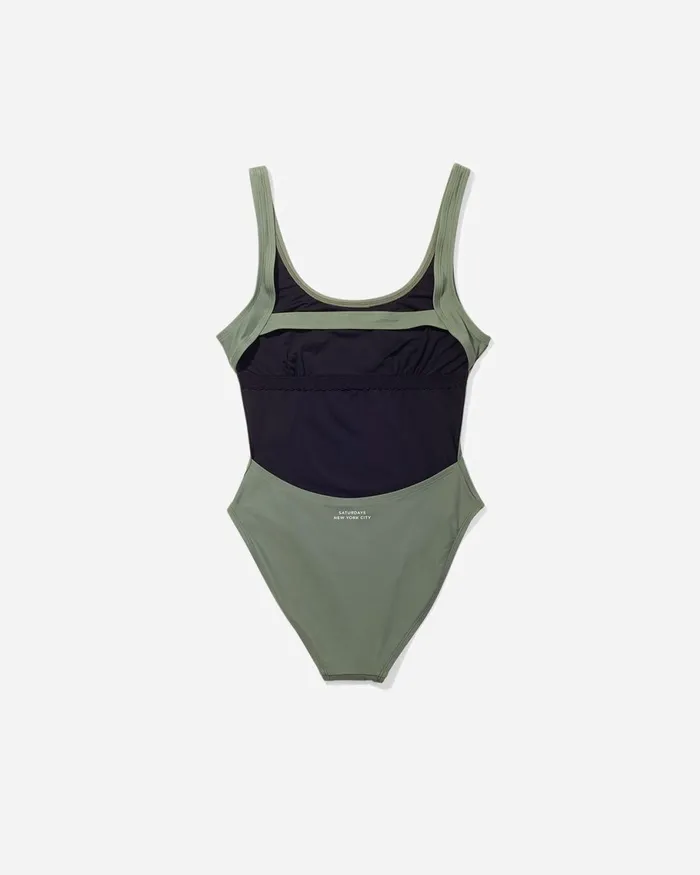 Women Saturdays NYC Swimwear Sade One Piece Swimsuit Women039s Swim Saturdays NYC Olive Women Saturdays NYC Swimwear Sade One Piece Swimsuit Women039s Swim Saturdays NYC Olive