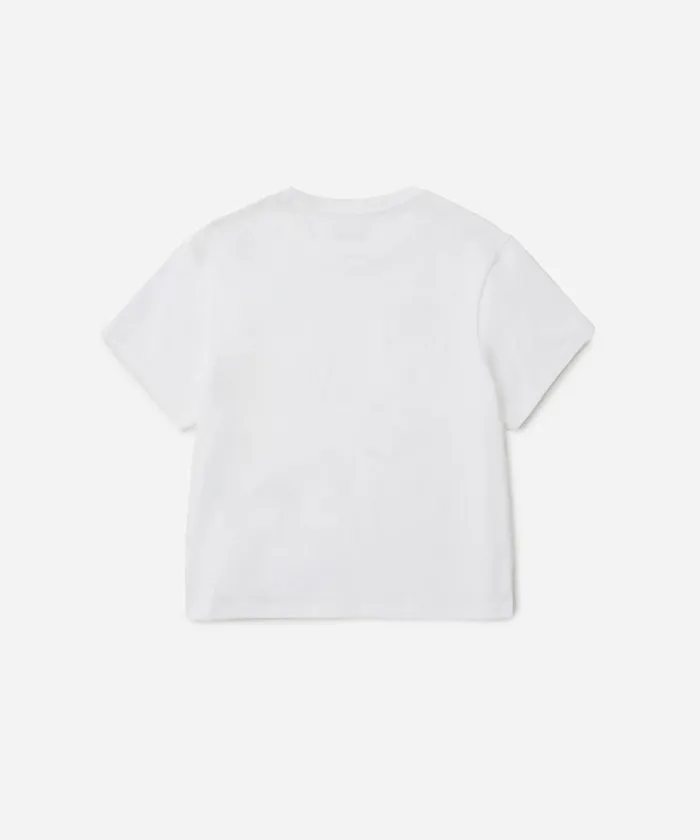 Women Saturdays NYC Tees and Knit Tops Brush Stroke Standard SS Tee White