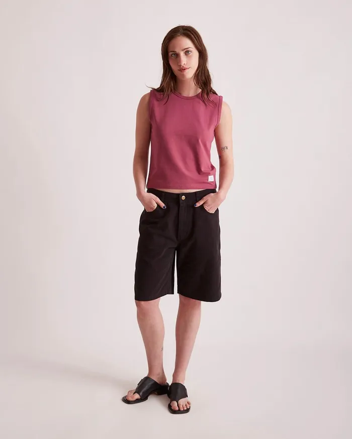 Women Saturdays NYC Tees and Knit Tops Martha Muscle Tank Top Violetquartz Women Saturdays NYC Tees and Knit Tops Martha Muscle Tank Top Violetquartz