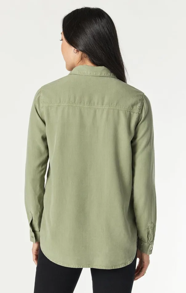 Women Shelby SemiFitted Shirt In Oil Green Supersoft Chic Mavi Jeans Shirts Women Shelby SemiFitted Shirt In Oil Green Supersoft Chic Mavi Jeans Shirts