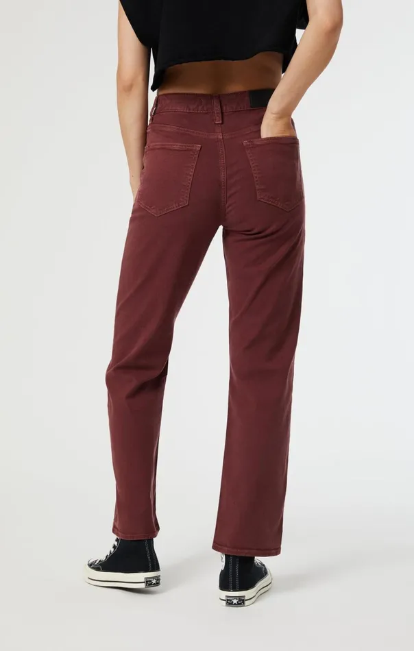 Women Shelia Front Pocket Straight In Port Luxe Twill Mavi Jeans Pants Women Shelia Front Pocket Straight In Port Luxe Twill Mavi Jeans Pants