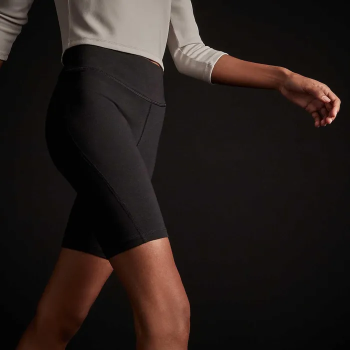 Women Shorts James Perse Spiral Seam Short True Black