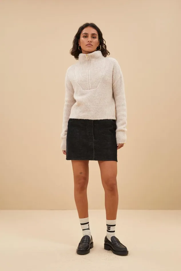 Women Skirts Bybar Josie Cord Skirt Black