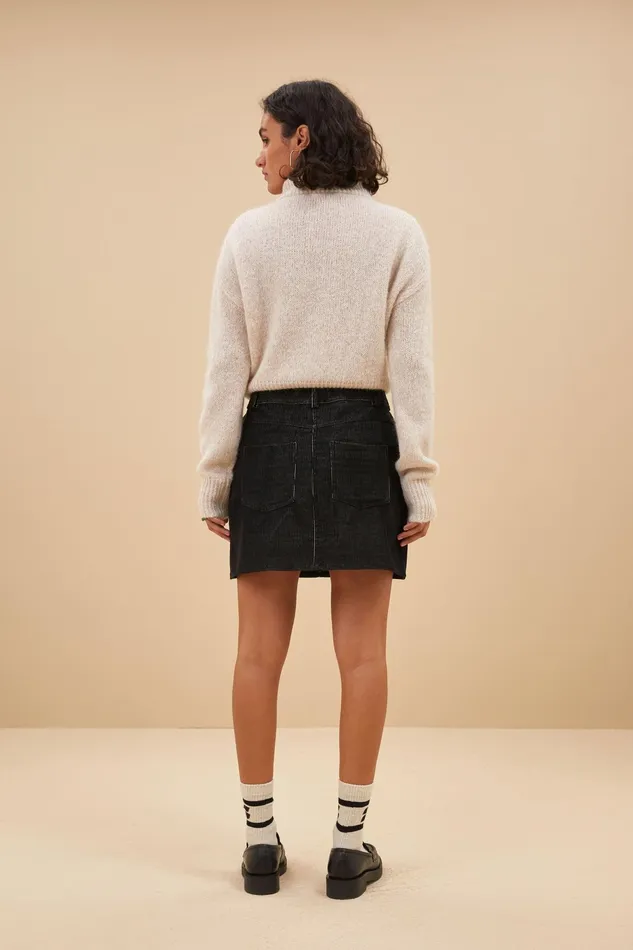 Women Skirts Bybar Josie Cord Skirt Black